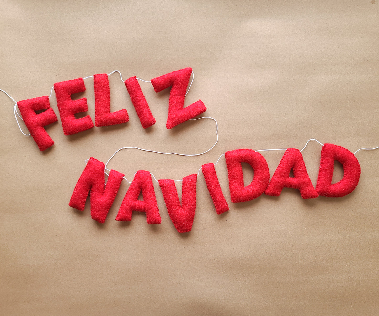 Feliz Navidad Letter Garland- Christmas, winter, Christmas gifts, Felt Christmas garland, Holiday Decor, Holiday, Christmas banner, Winter