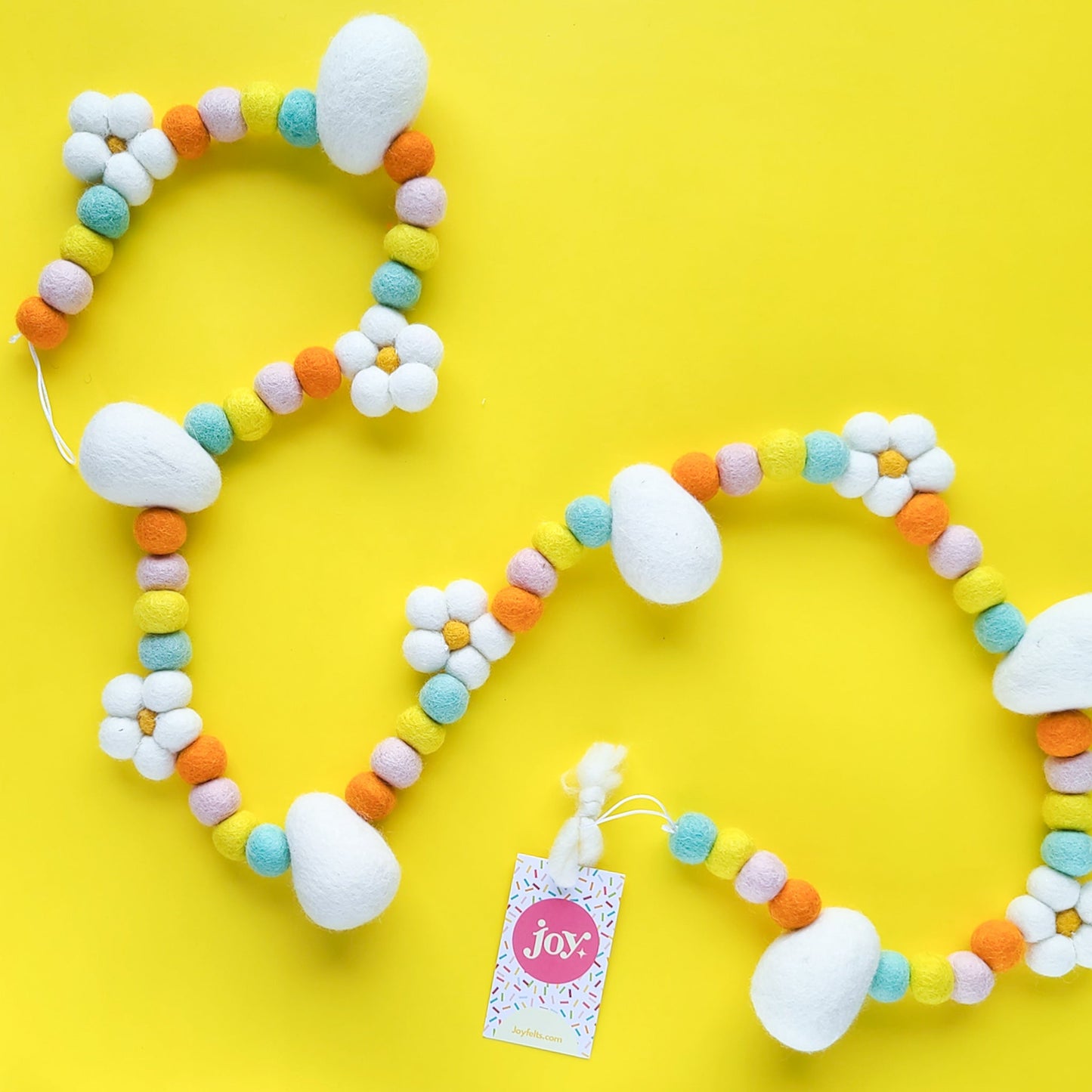 Happy Easter Daisy & Egg Garland - Sunburst