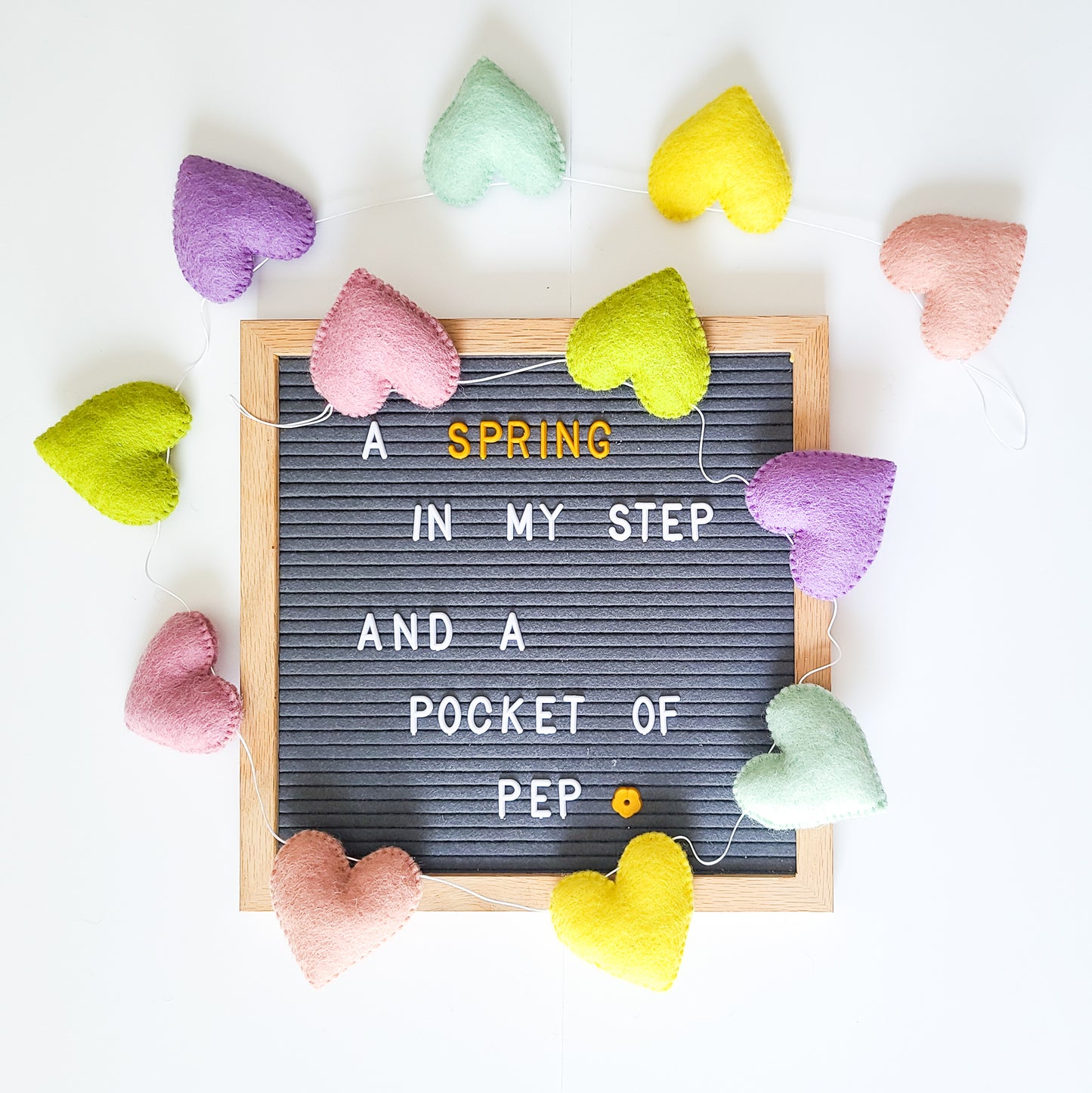 Pastel Hearts Garland