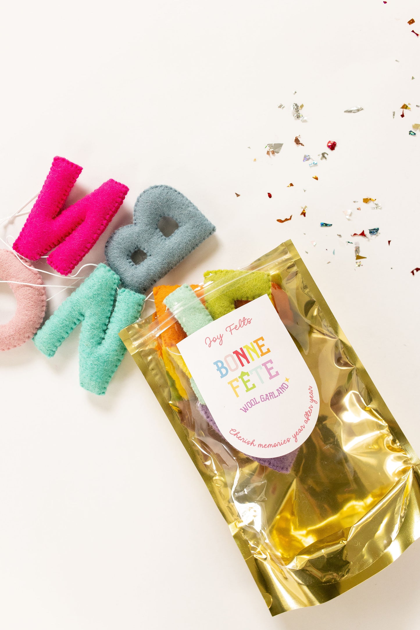 New! Bonne Fete Letter Garland