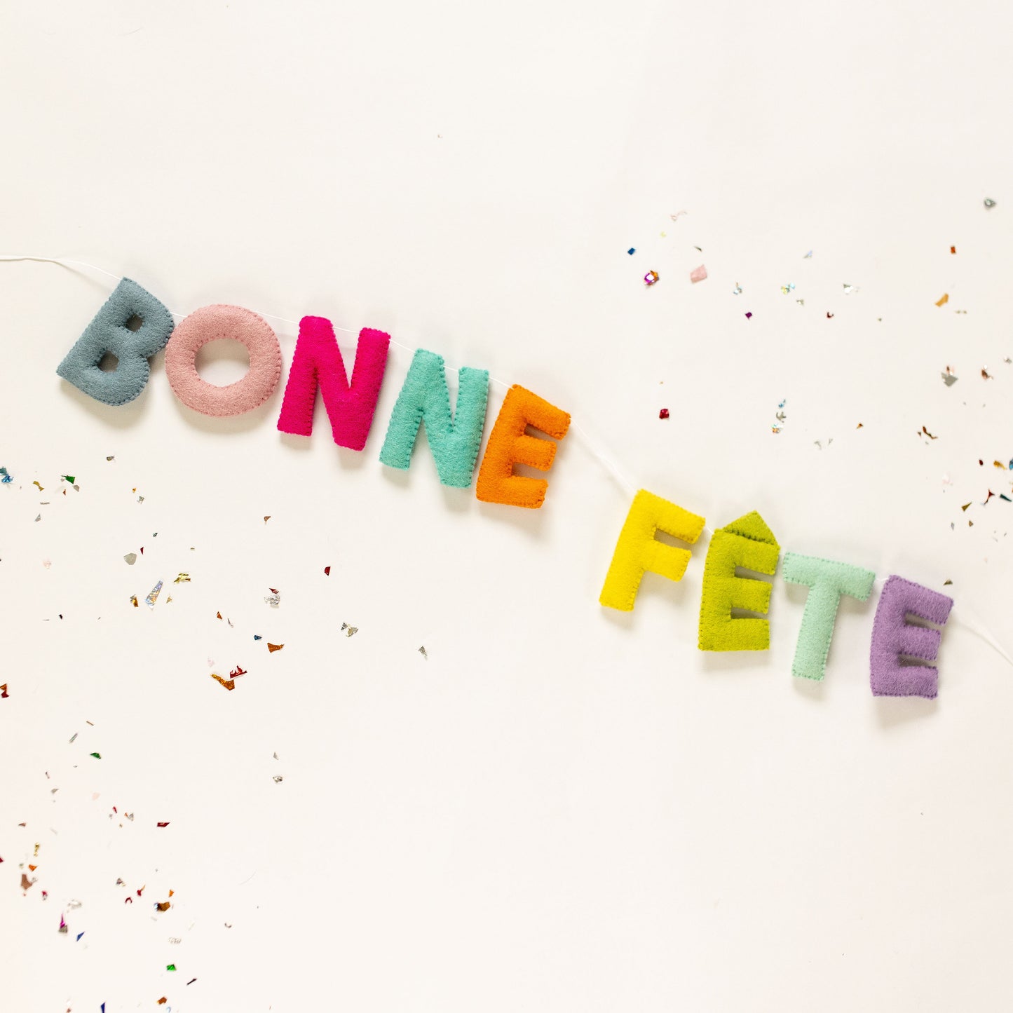 New! Bonne Fete Letter Garland