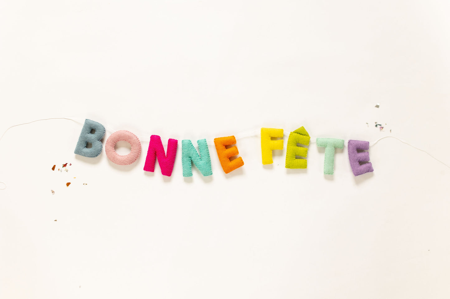 New! Bonne Fete Letter Garland