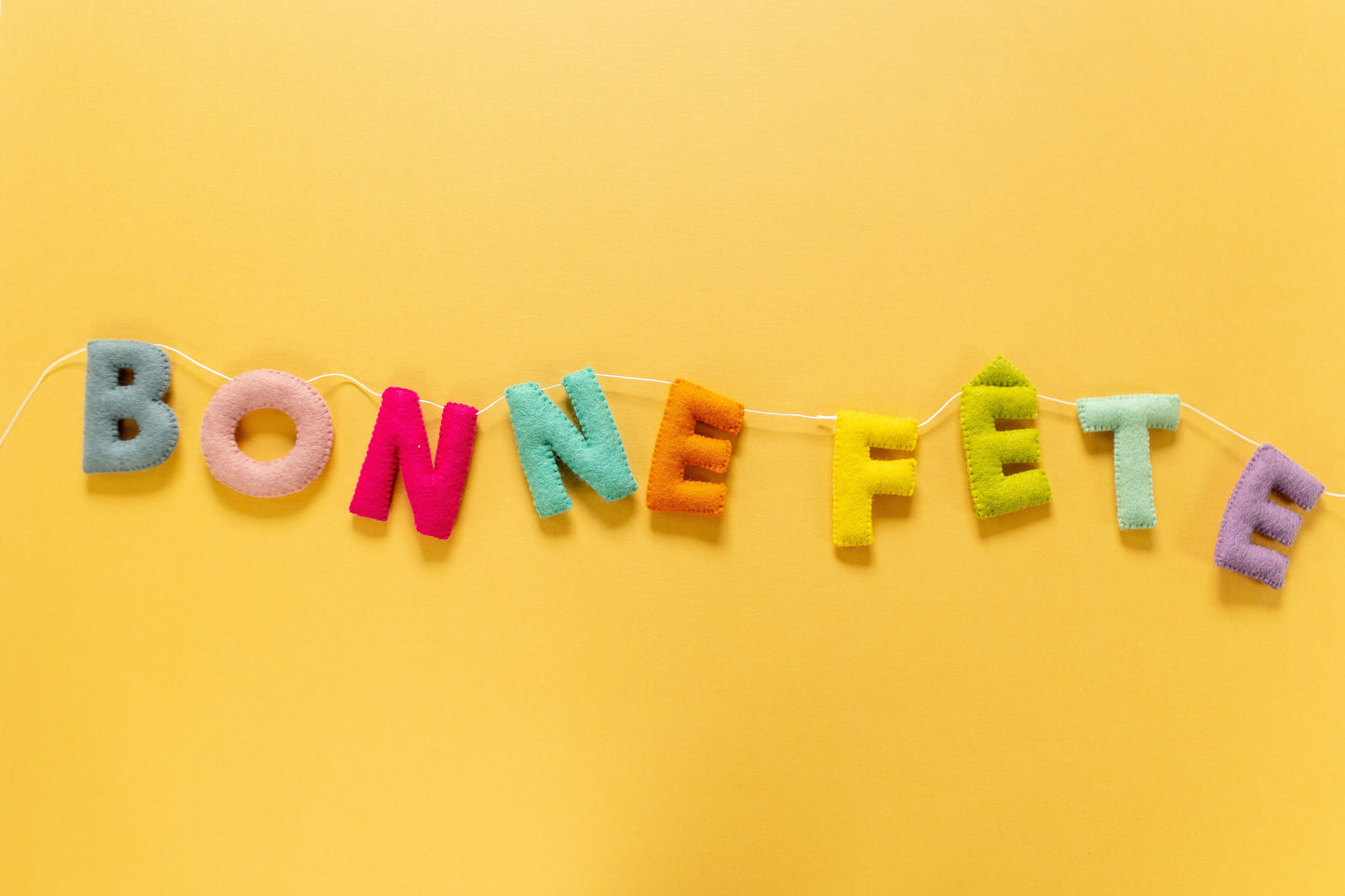 New! Bonne Fete Letter Garland