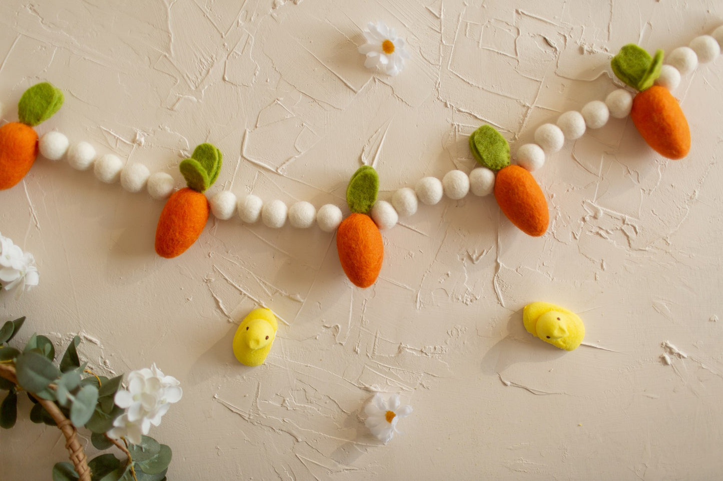 Easter Carrot Handmade Felt Garland