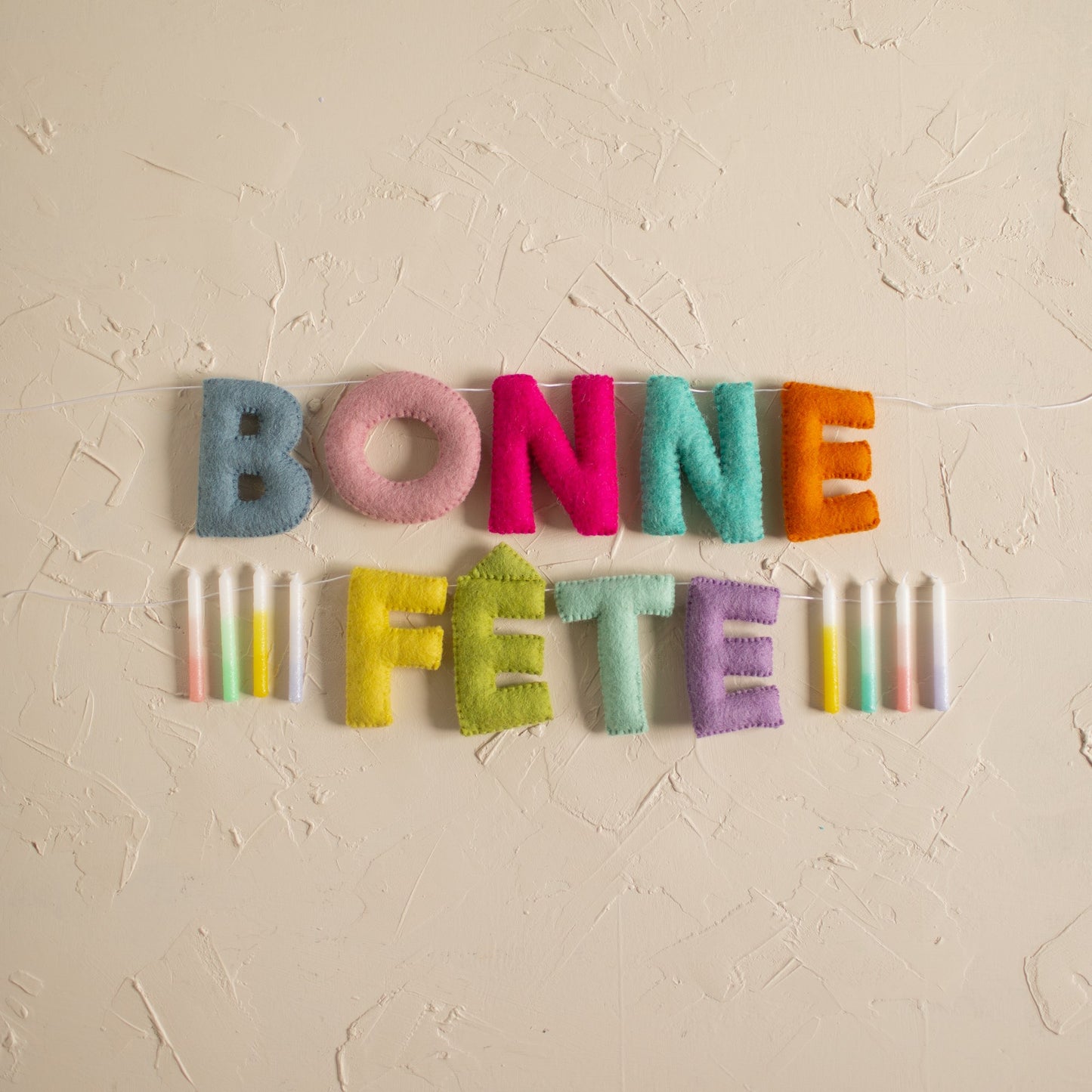 New! Bonne Fete Letter Garland