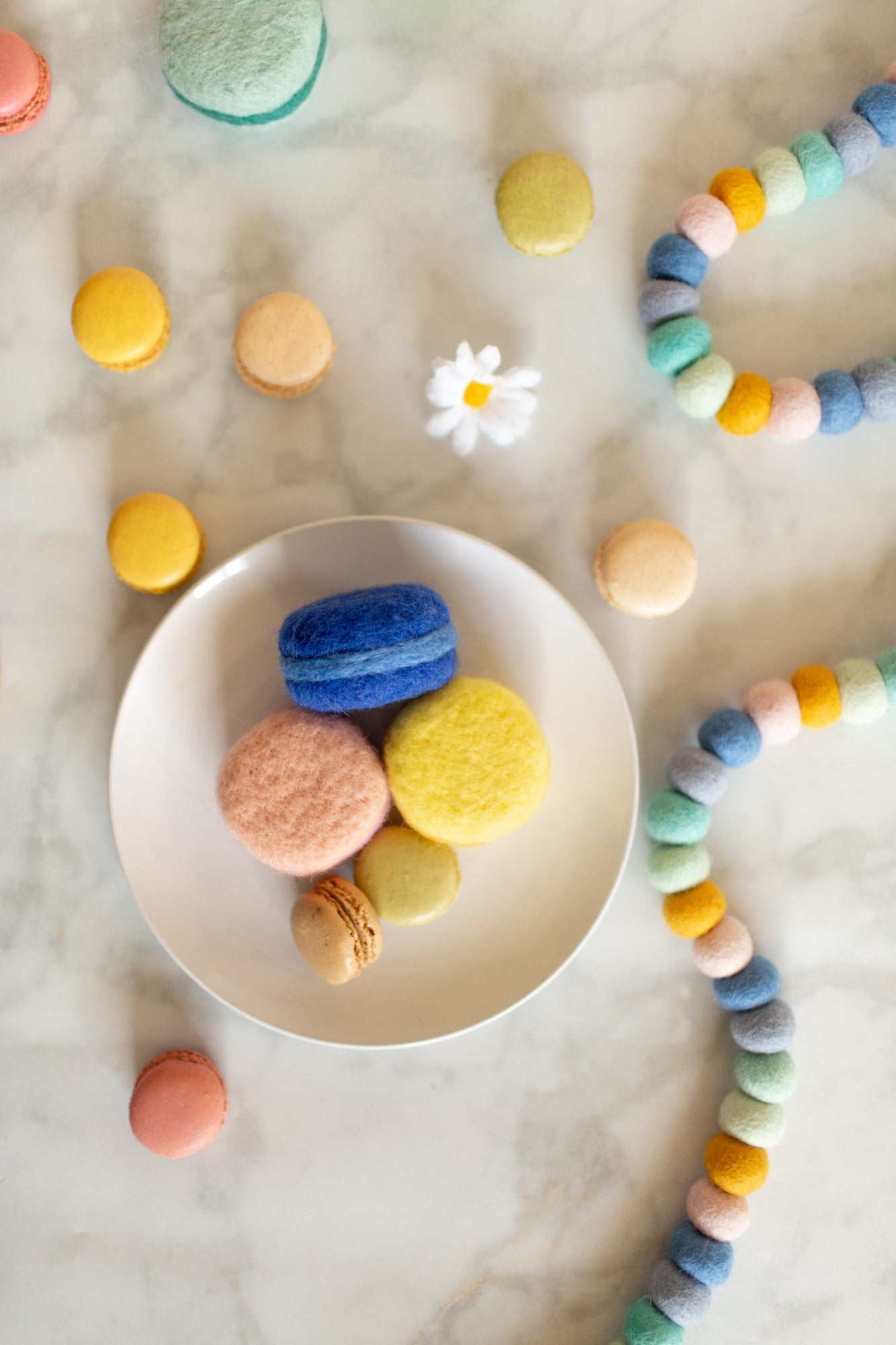Happy Day Felt Ball Garland