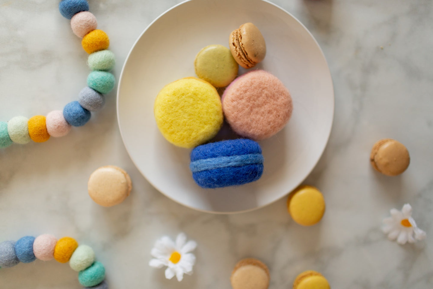 Happy Day Felt Ball Garland