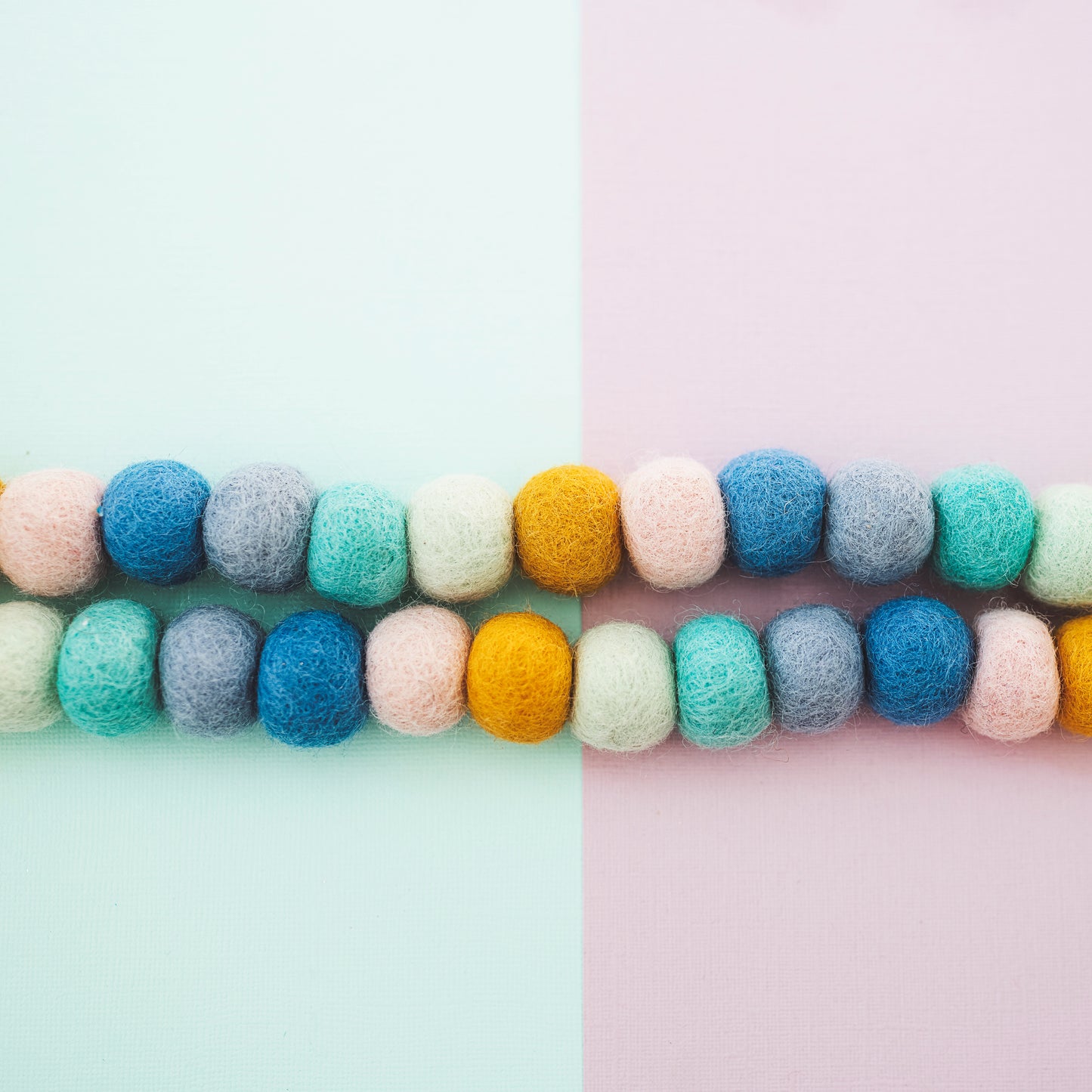 Happy Day Felt Ball Garland