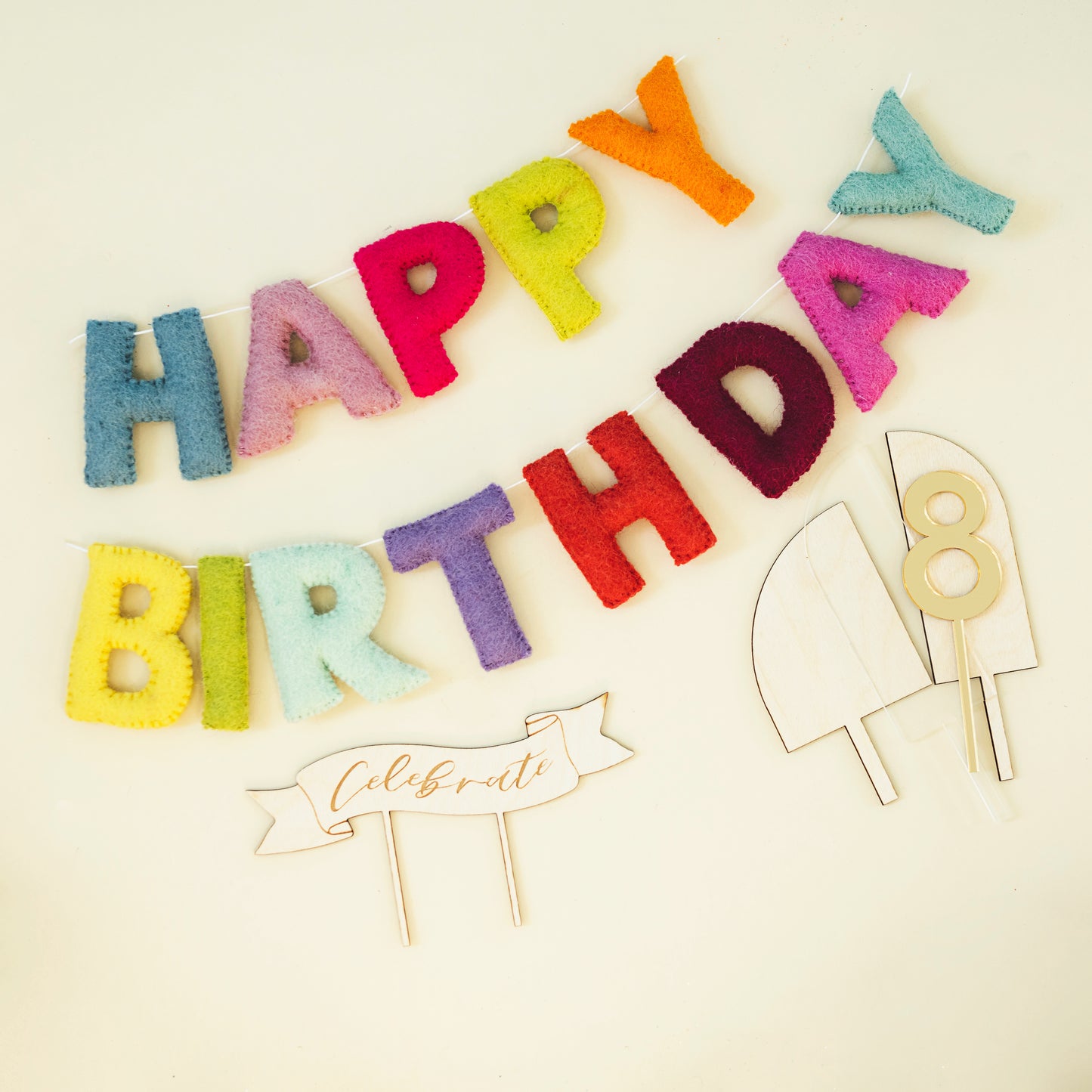 Happy Birthday Felt Garland