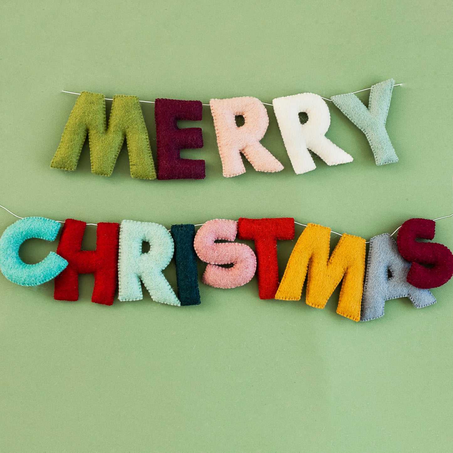 Merry Christmas Letter Garland