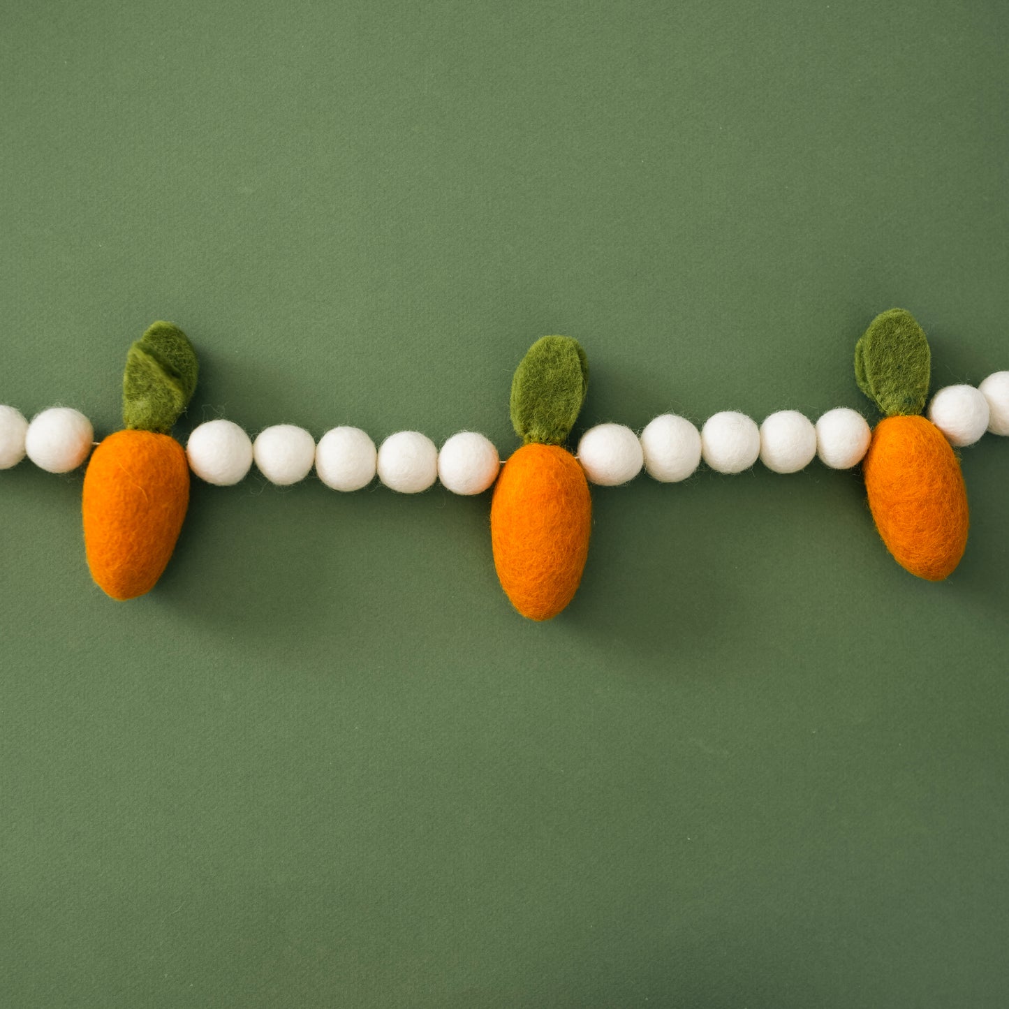 Easter Carrot Handmade Felt Garland