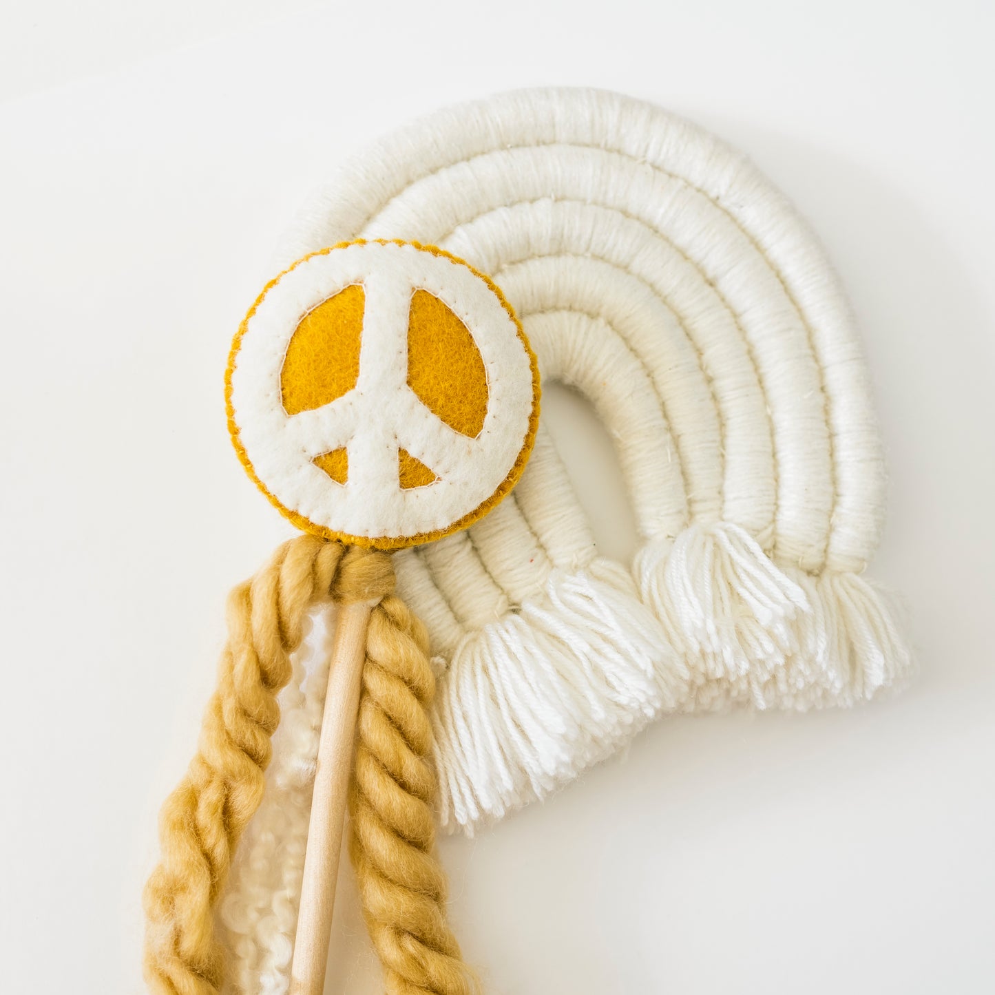 Peace Sign Felt Wand