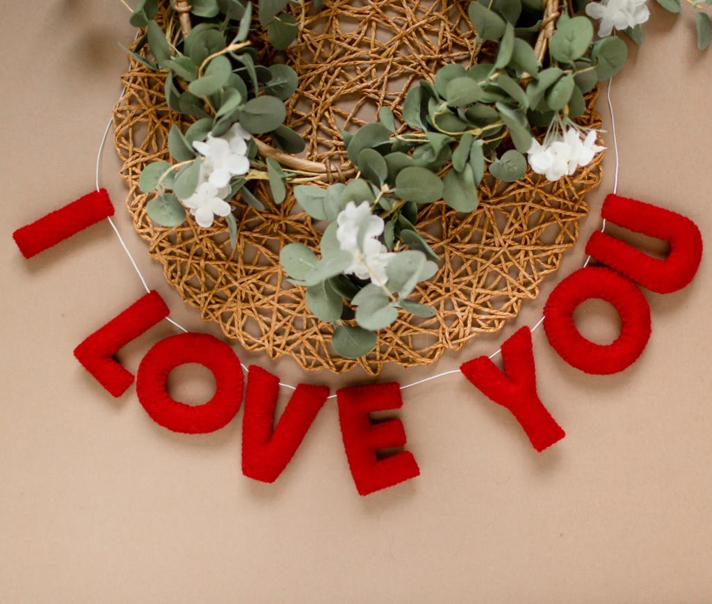 I LOVE YOU - Wool Letter Garland