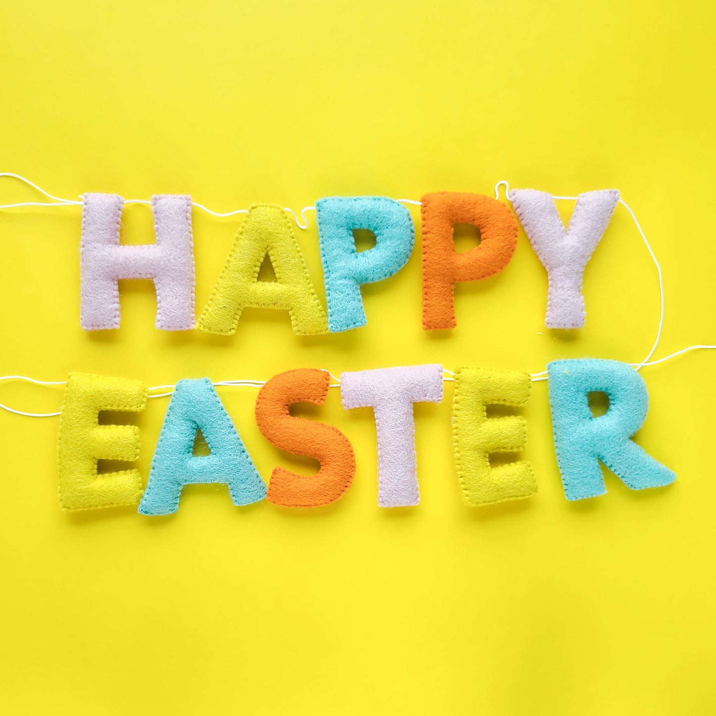 Happy Easter Daisy & Egg Garland - Sunburst
