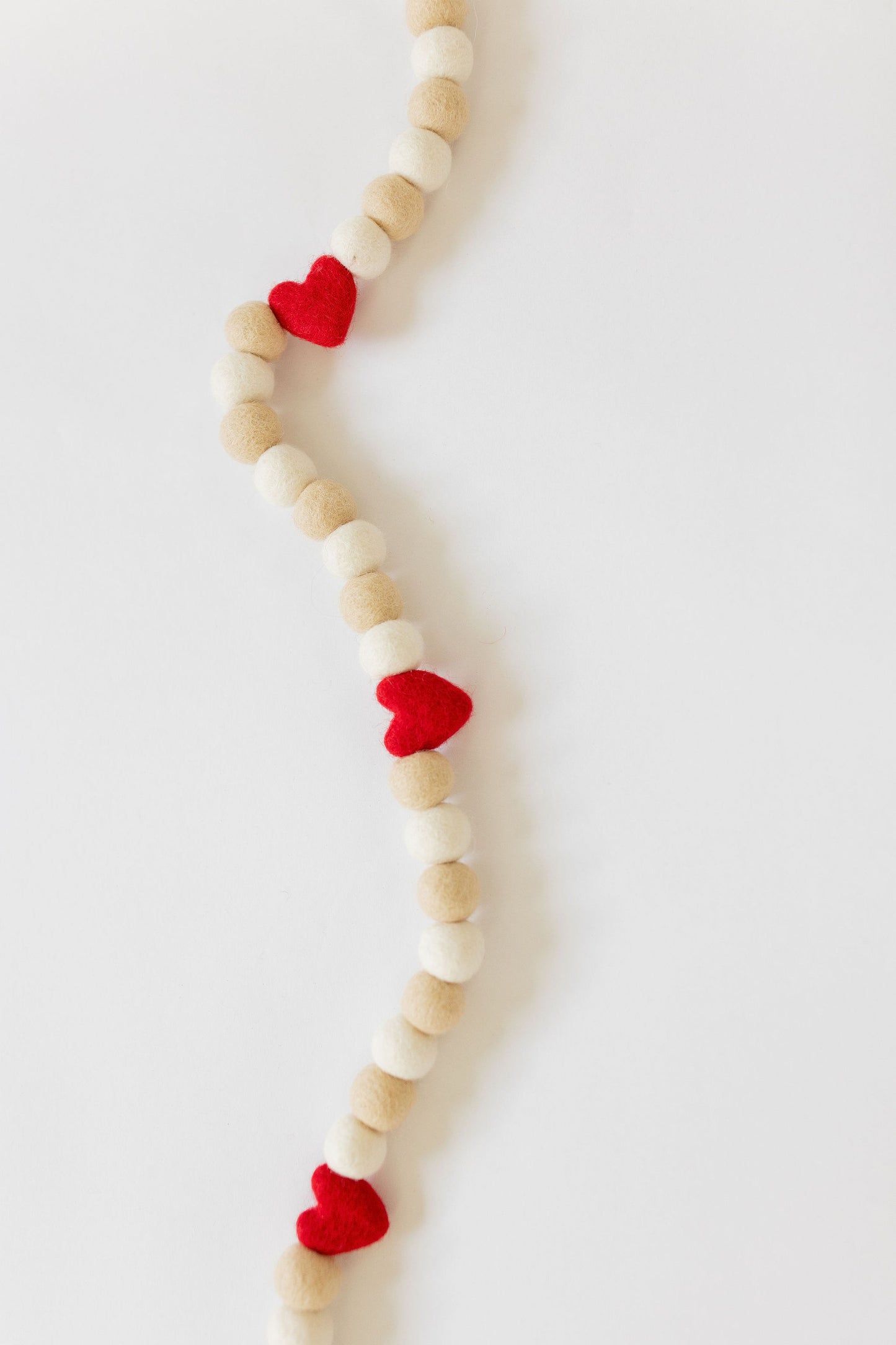 Red & White Heart Garland