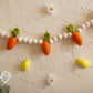 Easter Carrot Handmade Felt Garland