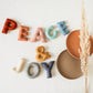 Peace & Joy Letter Garland