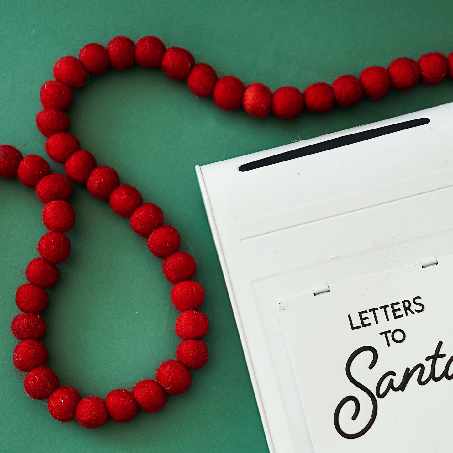 Vibrant Red Ball Garland