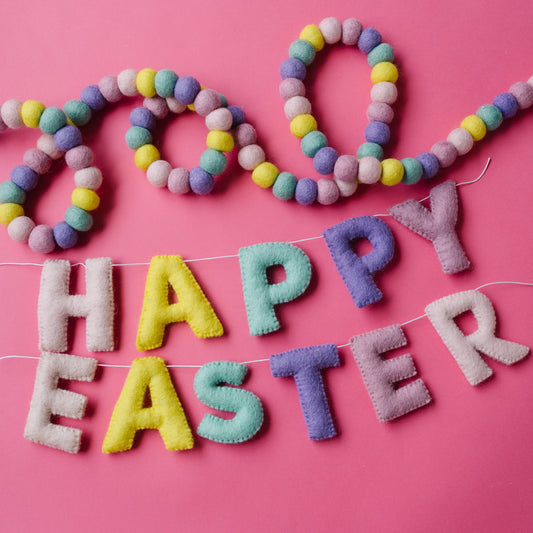 Happy Easter Garland - Pastel