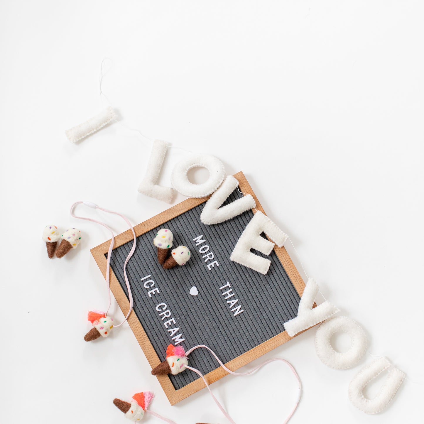 I LOVE YOU - Wool Letter Garland