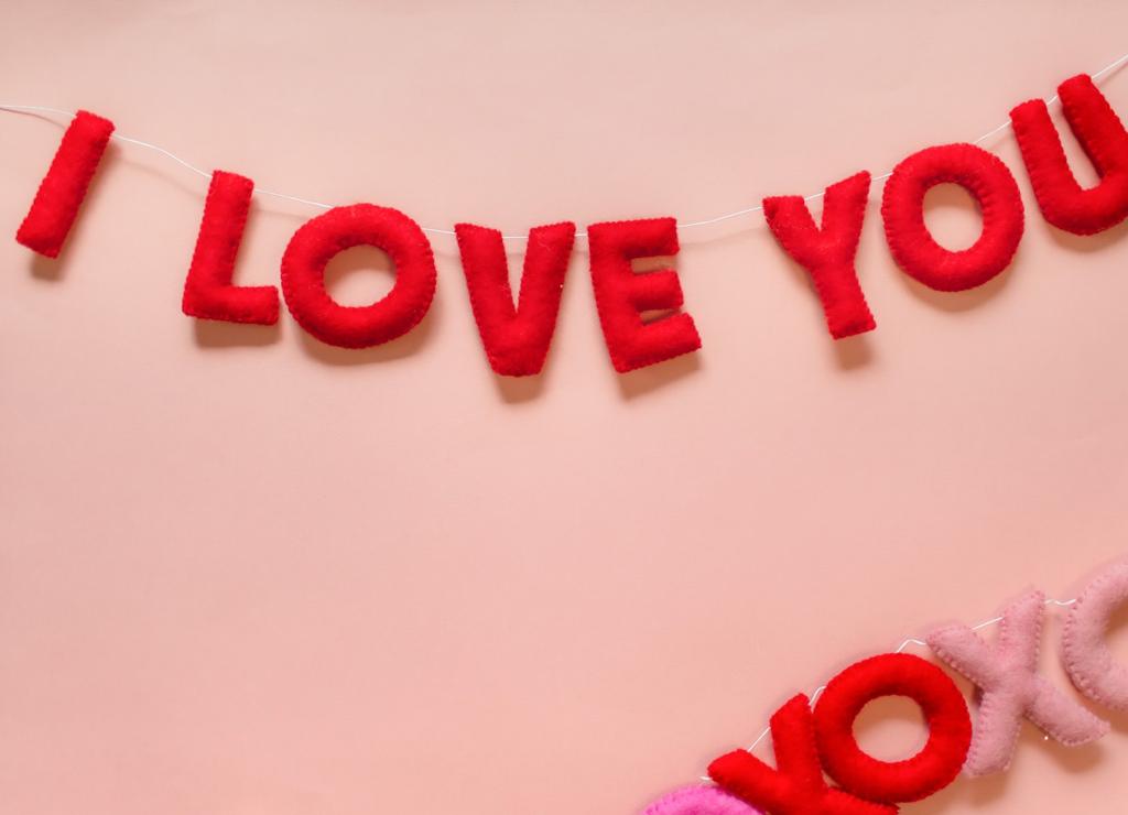 I LOVE YOU - Wool Letter Garland