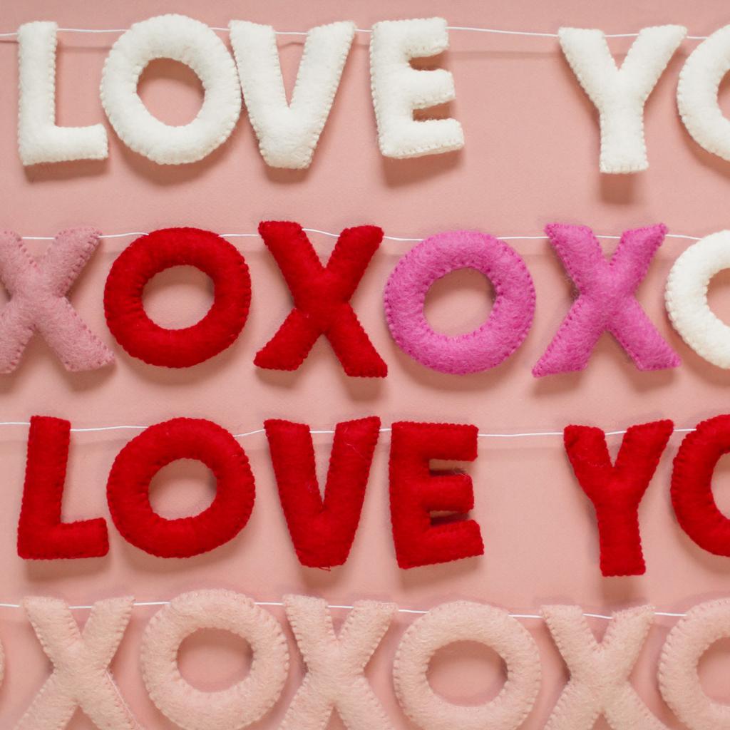 I LOVE YOU - Wool Letter Garland