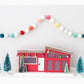 Christmas Village Garland- Christmas, Christmas gifts, Felt Christmas garland, bunting, Holiday Decor, Holiday, Christmas banner, Winter